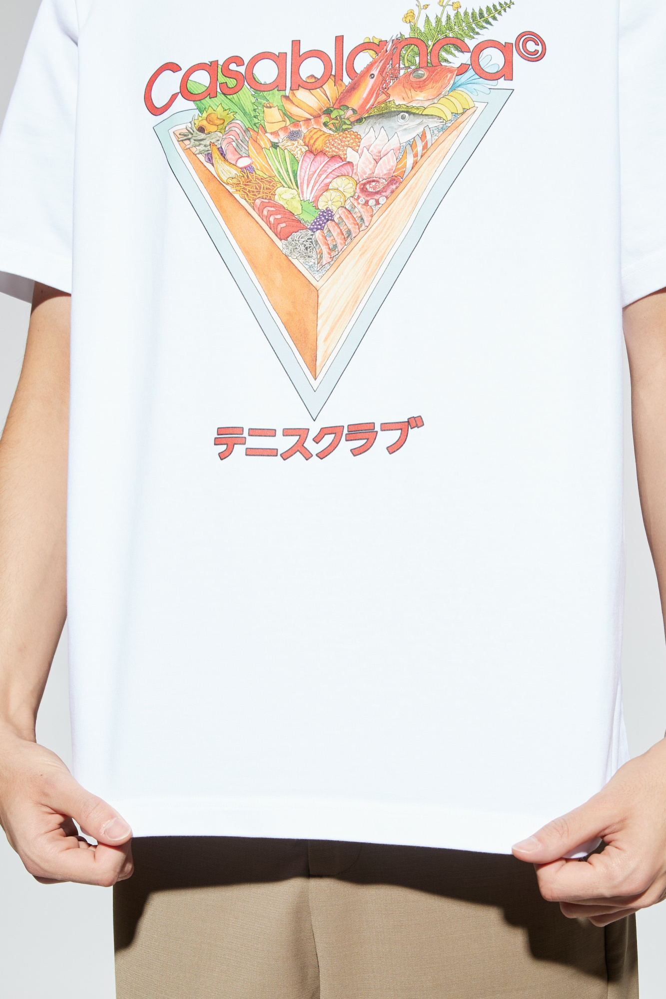 Tシャツ・カットソー CASABLANCA Men T-shirt Multicolor MS25JTS02702 01 Casablanca T-shirt with print | Men's Clothing | Vitkac